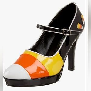 Funtasma Candy Corn Mary Jane Platform Heels womens sz 5